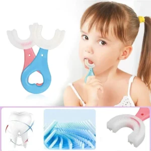 Baby Toothbrush Children's Teeth Cleaning Brush Kids U-Shaped Toothbrush Mouth Oral Cleaning Brush