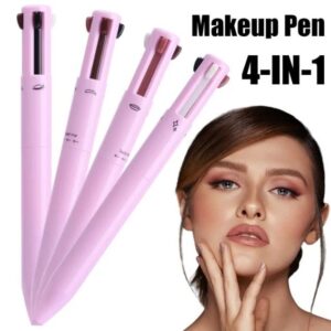 Makeup Pen 4 in 1 Eyebrow Pencil Waterproof Long Lasting Easy Colour Eyebrow Lip Highlighter Pen Sweatproof Makeup Cosmetic Tool