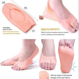 Forefoot Pads Silicone Insoles Orthopaedic Shoe Pad Pain Relief Silicone Boat Socks for Women Toe separator Foot Care Products