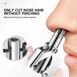 Manual Nose Hair Trimmer Mini Portable Stainless Steel